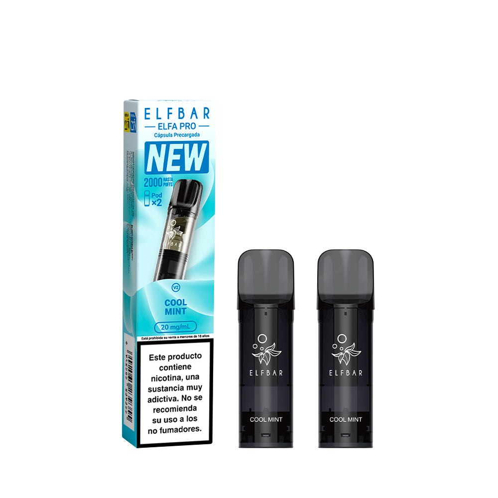 Cápsulas Elfa Pro Cool Mint 2 pods