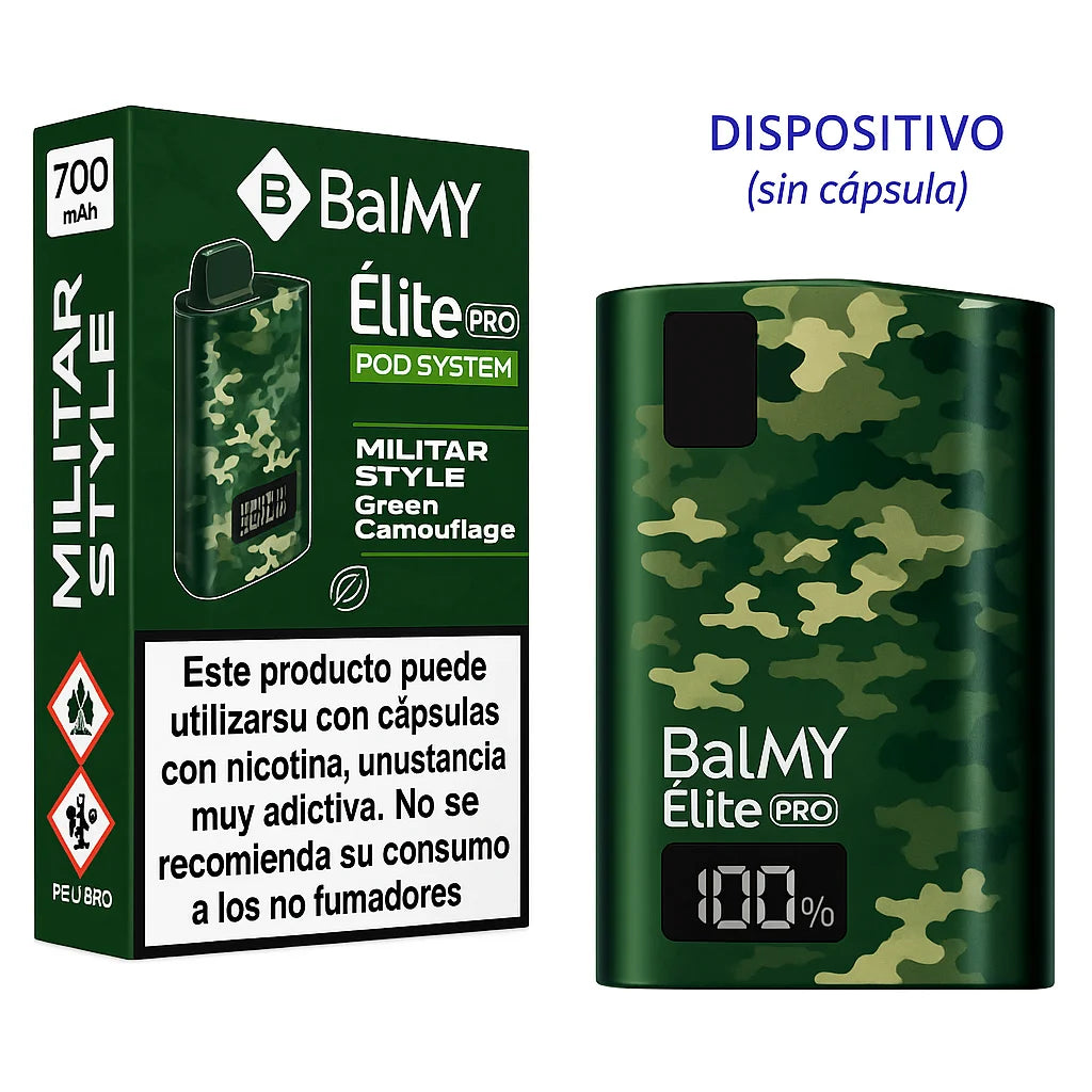 balmy elite pro dispositivo camuflaje