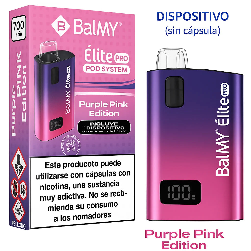 balmy elite pro dispositivo rosa purpura