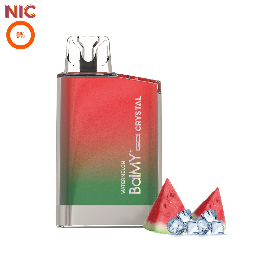 balmy go crystal vape desechable 0mg sandia sin nicotina watermelon