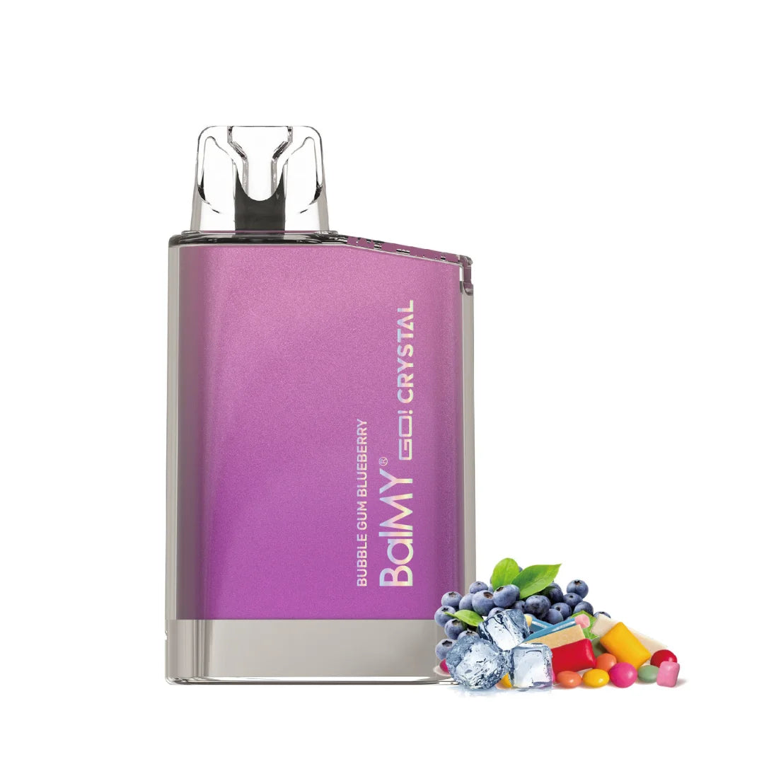 balmy go crystal vape desechable chicle de arandanos bubblegum blueberry bubble gum blueberry 20mg