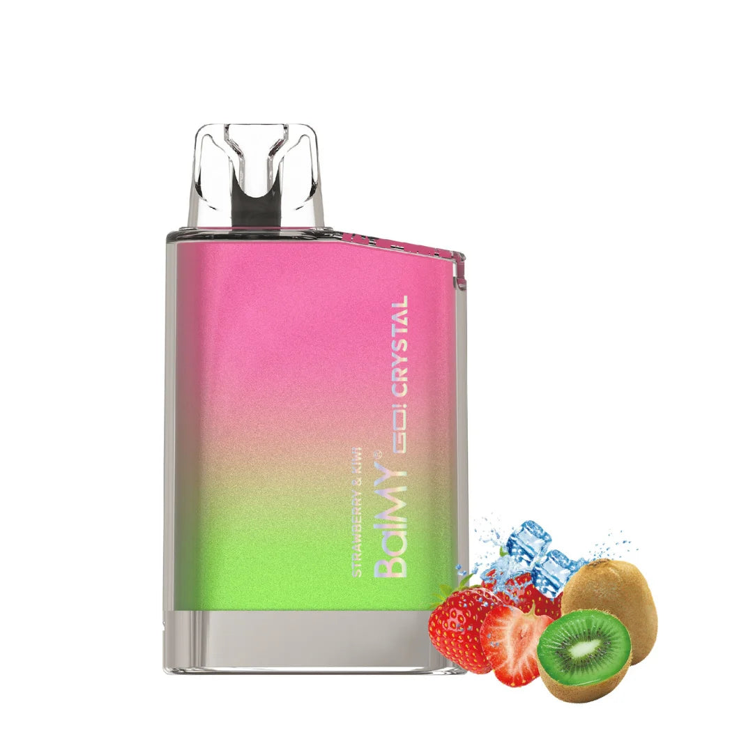 balmy go crystal vape desechable fresa kiwi strawberry kiwi 800 caladas stawberry kiwi 20mg