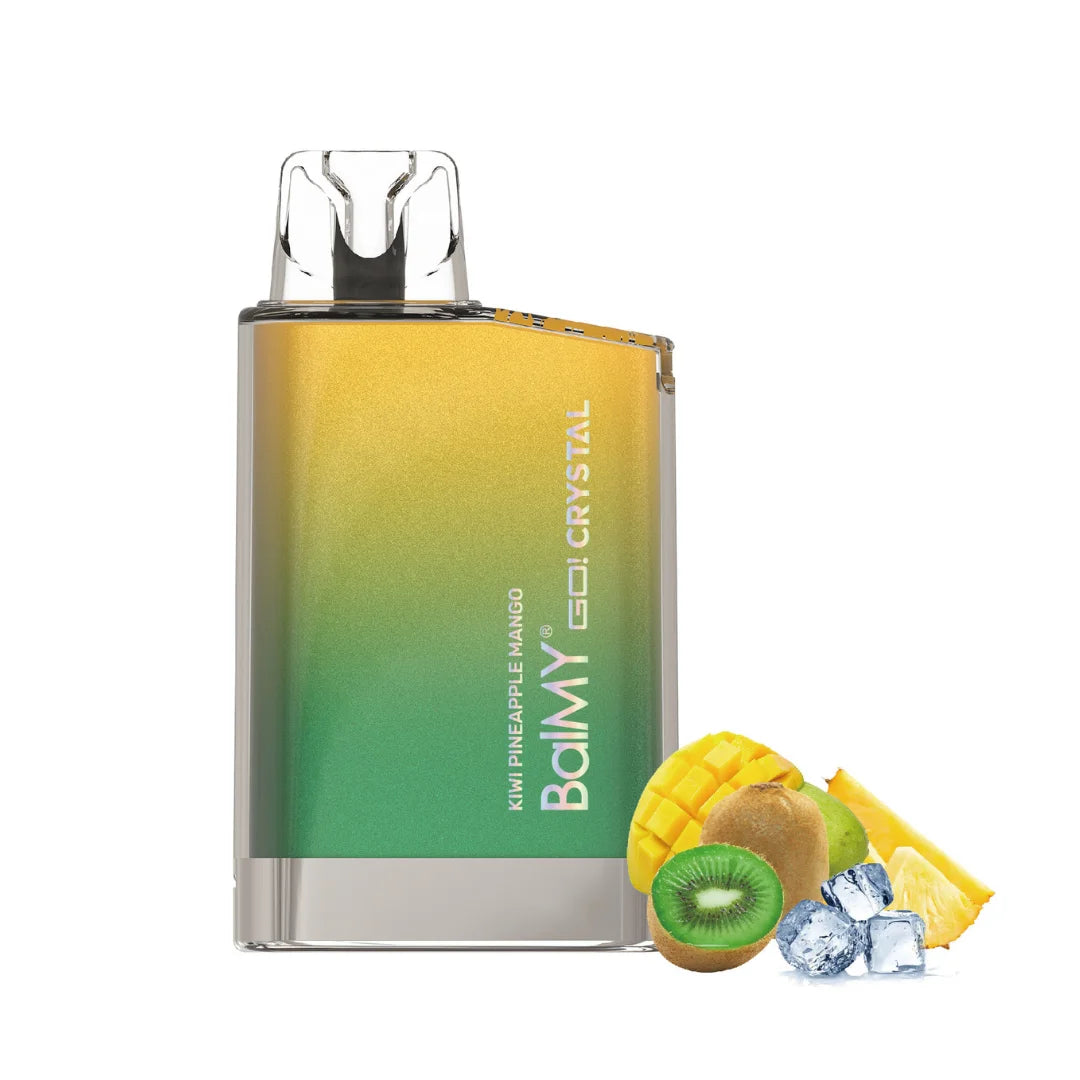 balmy go crystal vape desechable kiwi pina mango 800 caladas kiwi pineapple mango 20mg