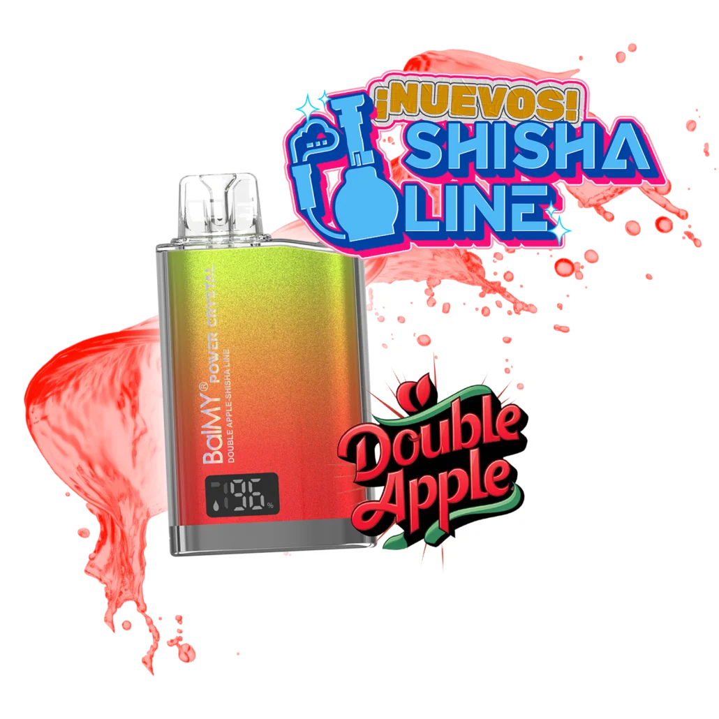 balmy power crystal 8000 vape desechable doble manzana double apple