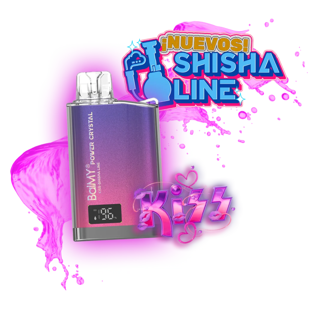 balmy power crystal 8000 vape desechable fresa uva kiss