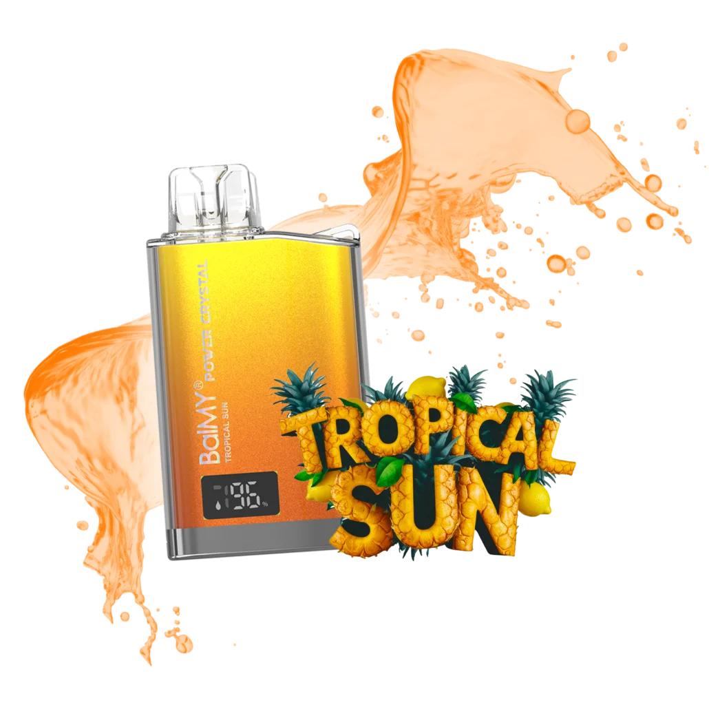 balmy power crystal 8000 vape desechable pina coco tropical sun