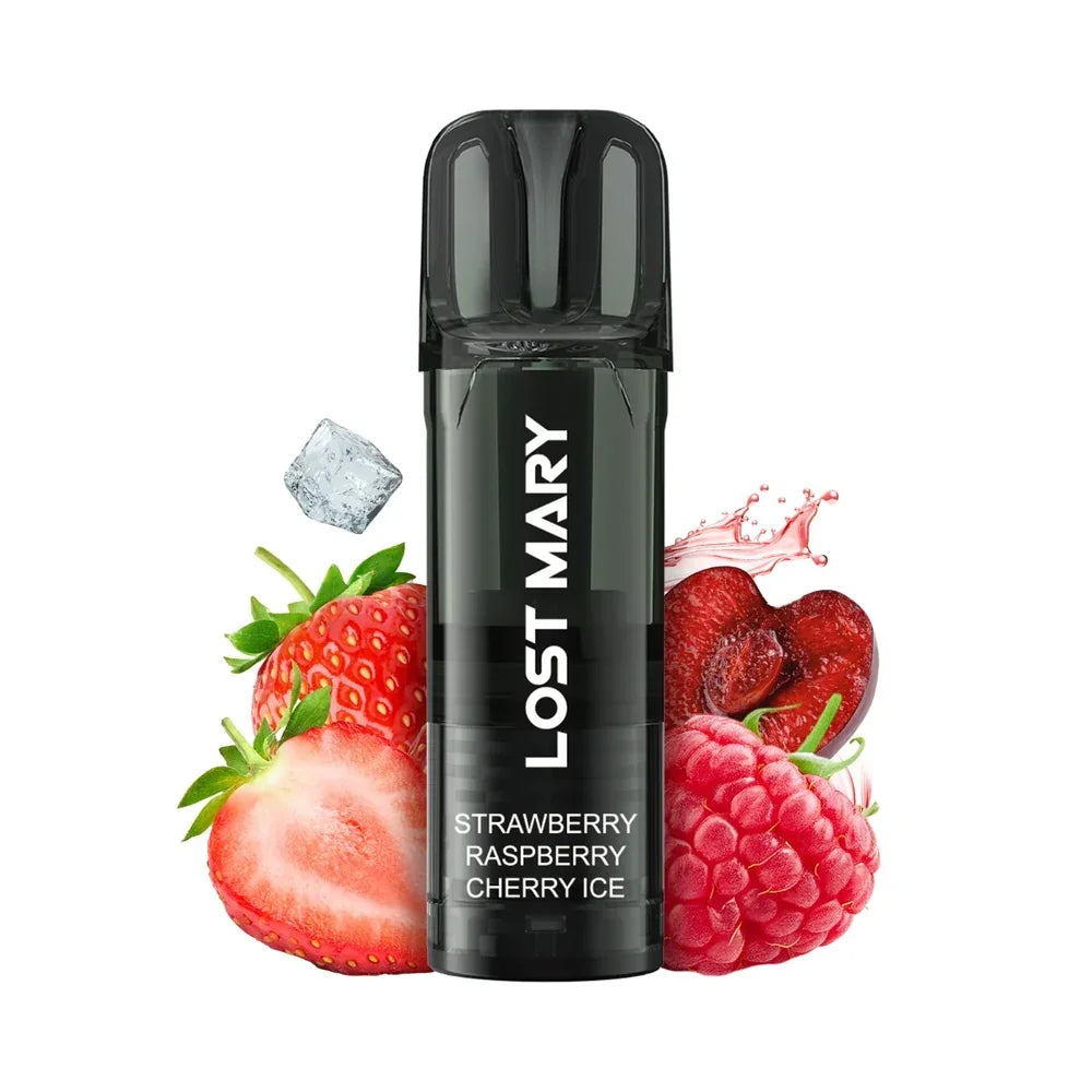 Cápsula Lost Mary Tappo Pro Fresa Frambuesa Cereza Hielo 20mg