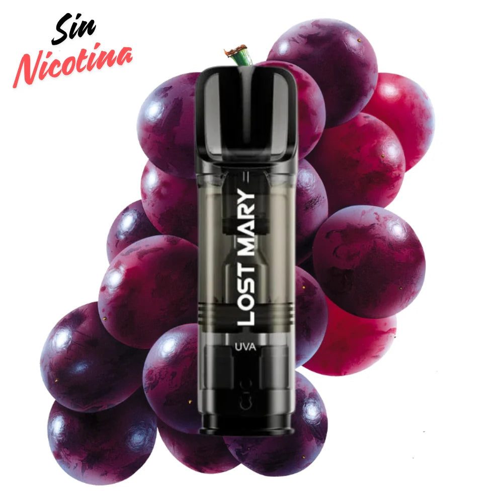 cartucho lost mary tappo grape sin nicotina capsula