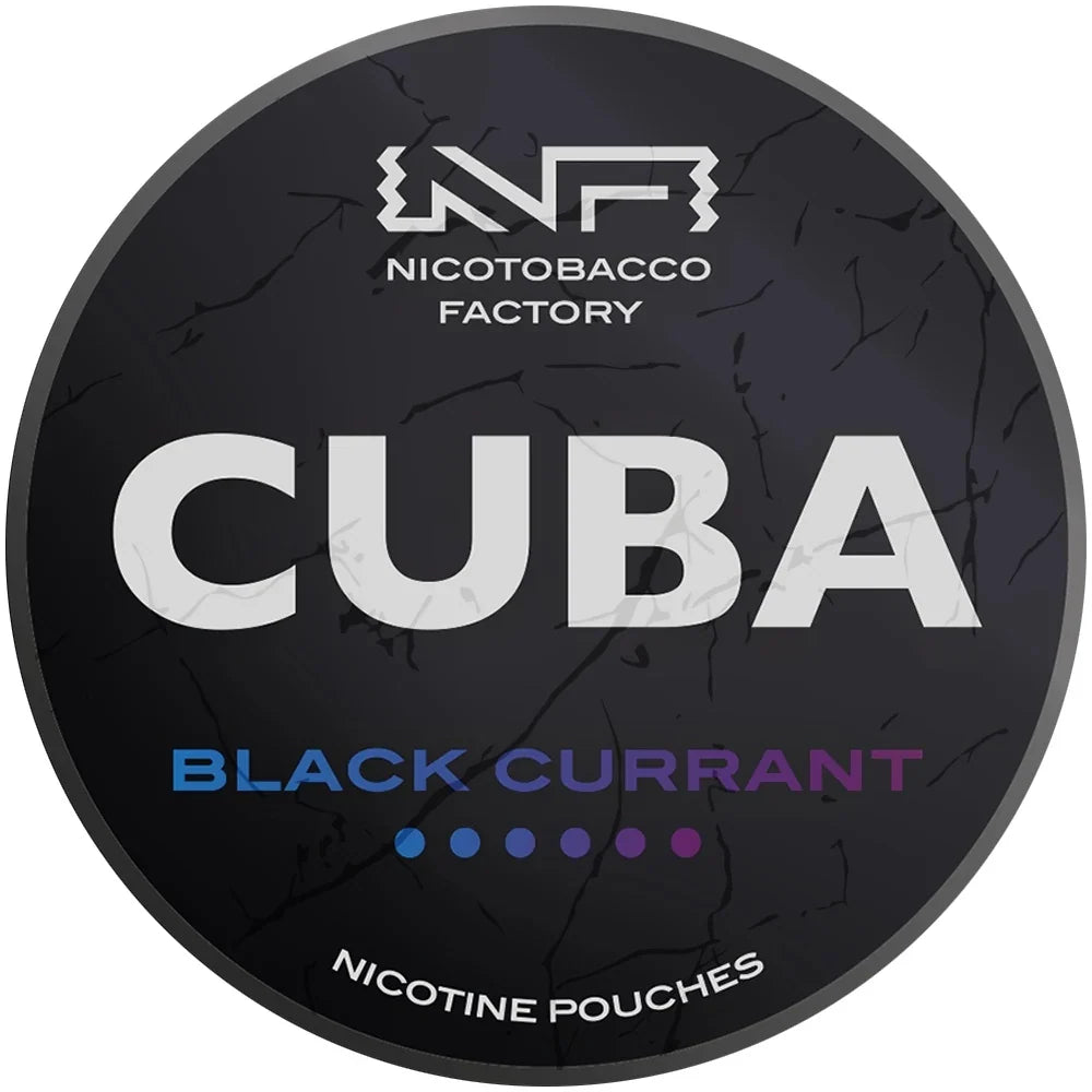 Snus Cuba Black Blackcurrant 43mg bolsitas de nicotina sin tabaco