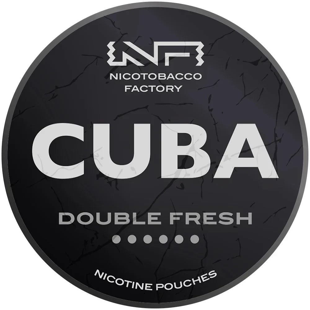 Snus Cuba Black Double Fresh 43mg bolsitas de nicotina sin tabaco