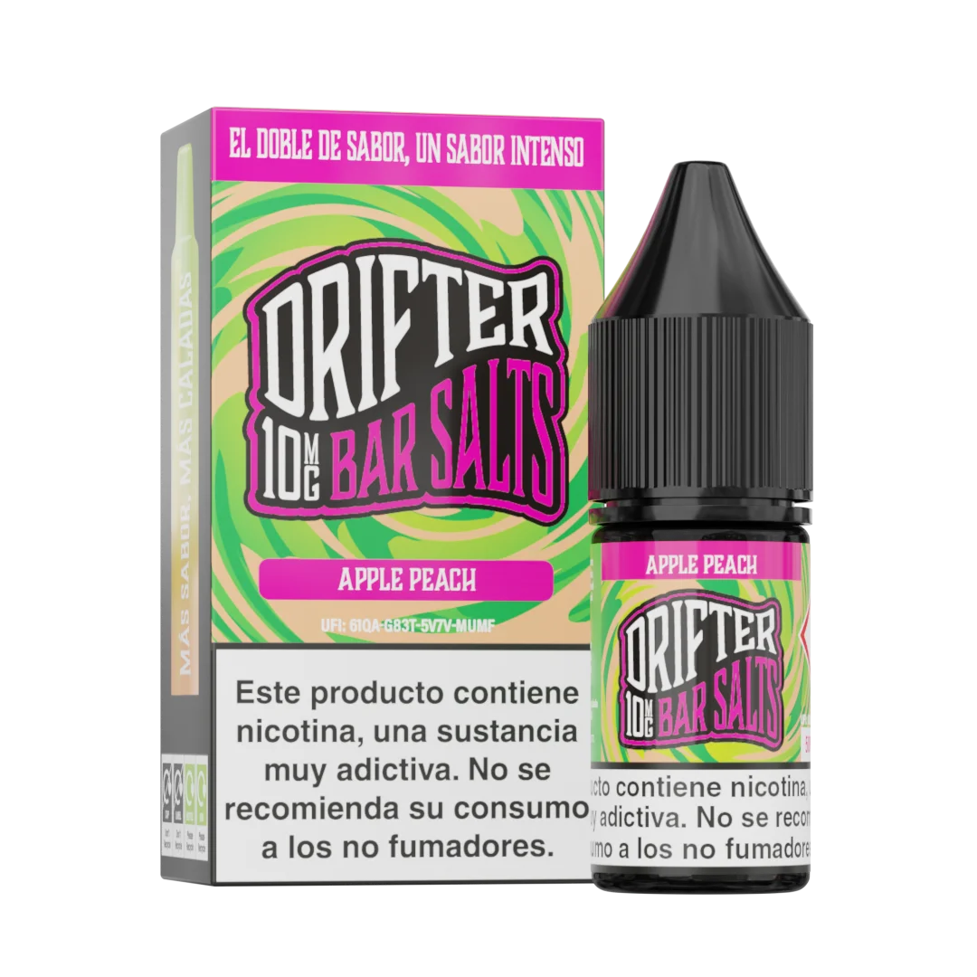 drifter bar vape desechable 10mg manzana melocoton