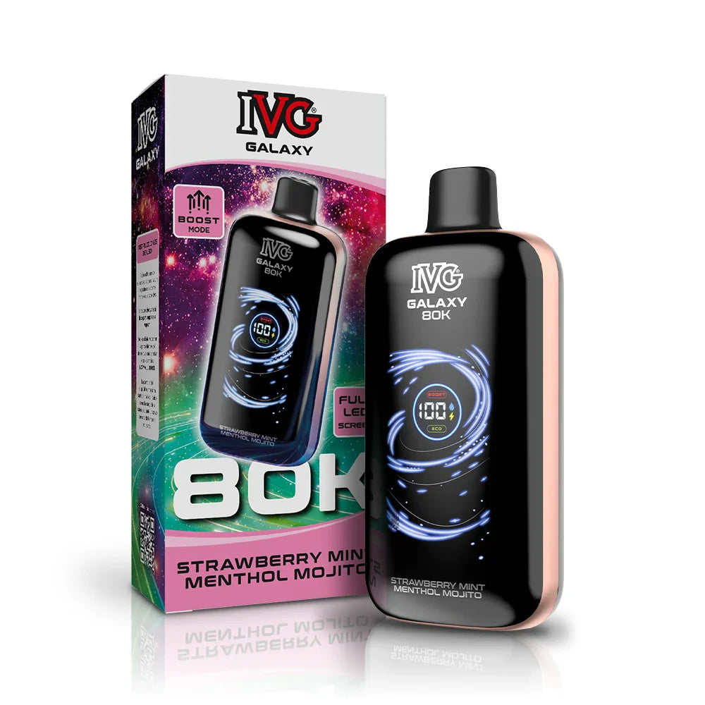 IVG Galaxy 80000 Fresa Menta Mojito 0mg vaper desechable - Pods Xpress