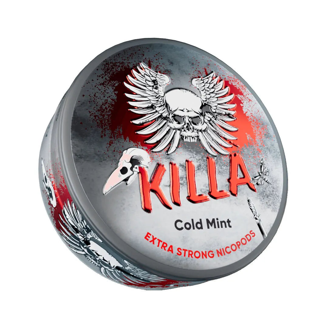 Killa Cold Mint bolsitas de nicotina sin tabaco extra strong