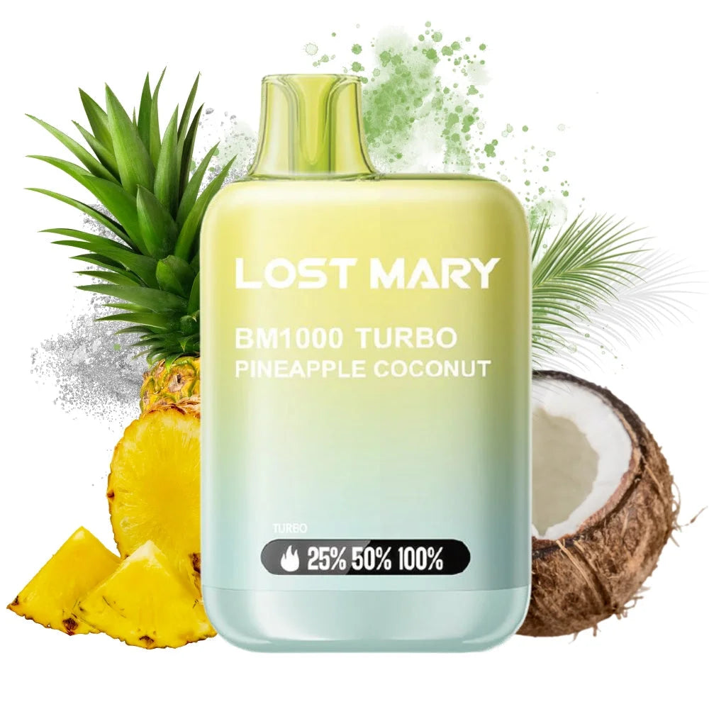 lost mary bm1000 pineapple coconut vape desechable