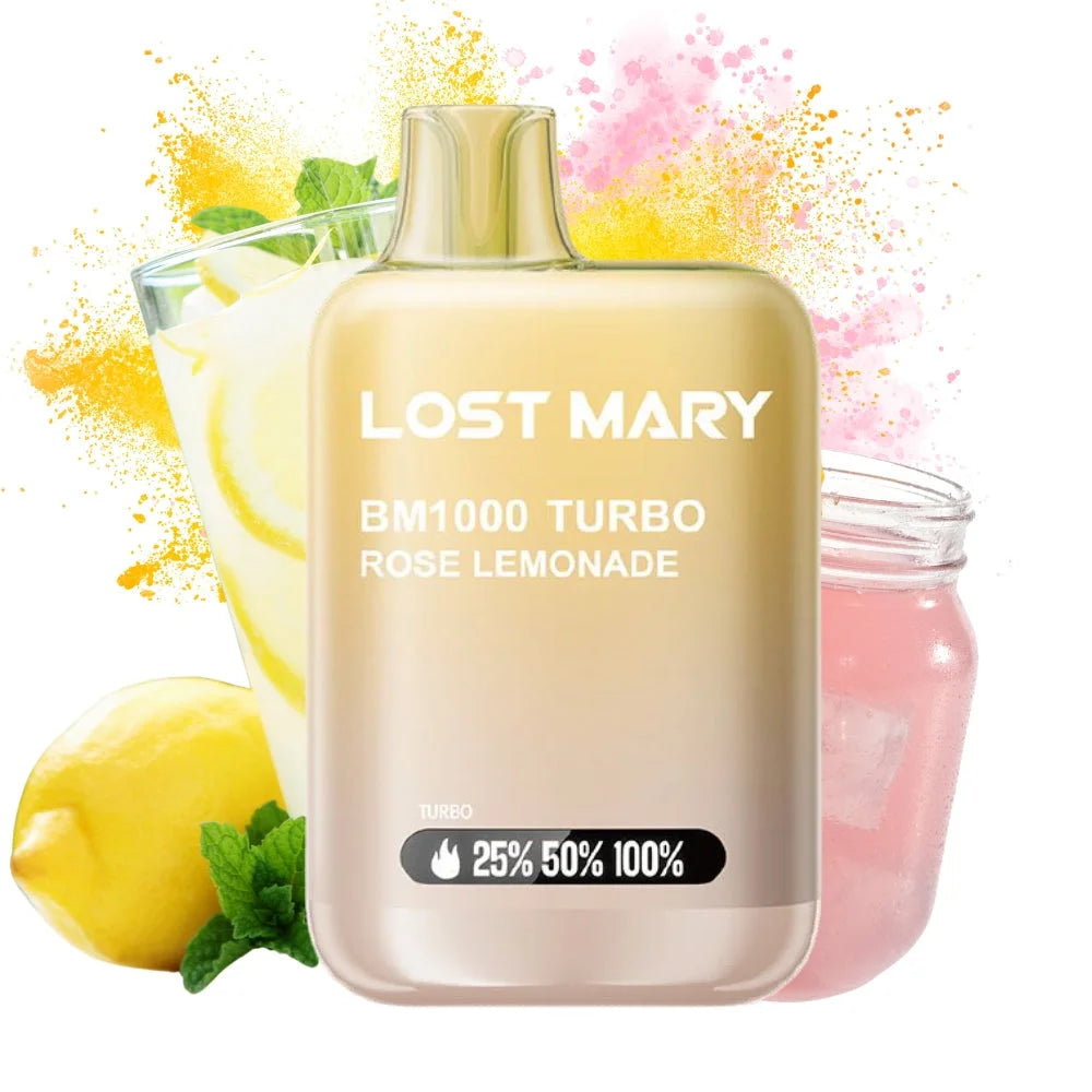 lost mary bm1000 rose lemonade vape desechable