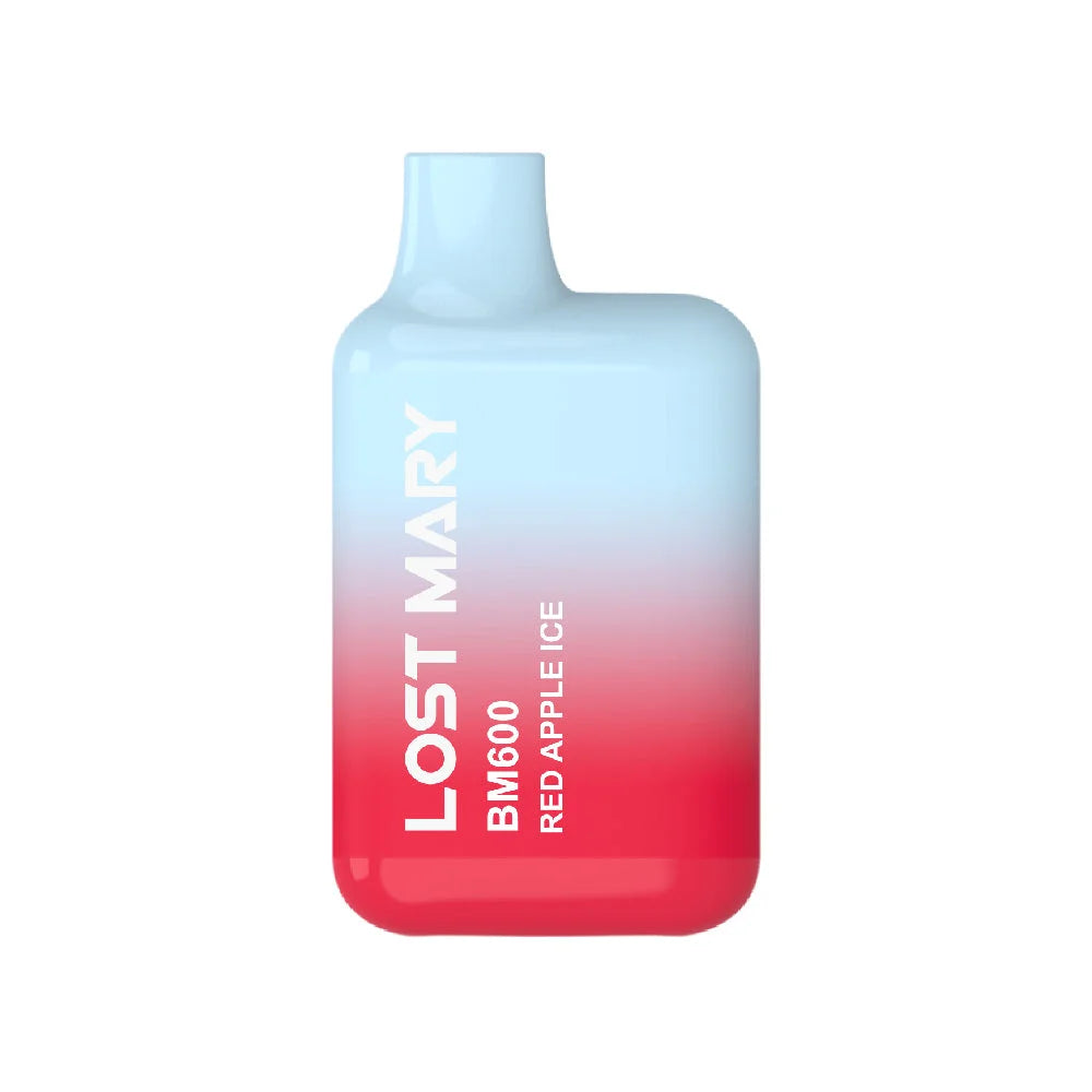 lost mary bm600 manzana roja hielo 20mg red apple ice vape desechable