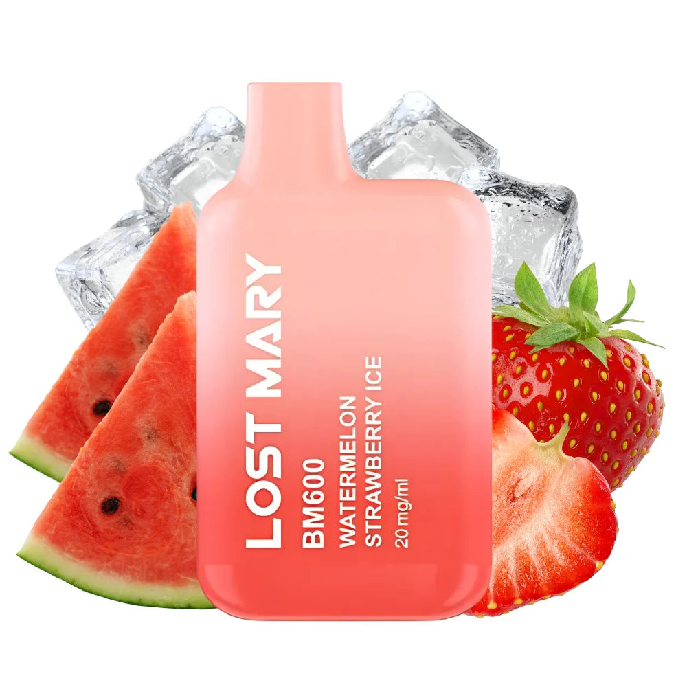 lost mary bm600 watermelon strawberry ice vape desechable