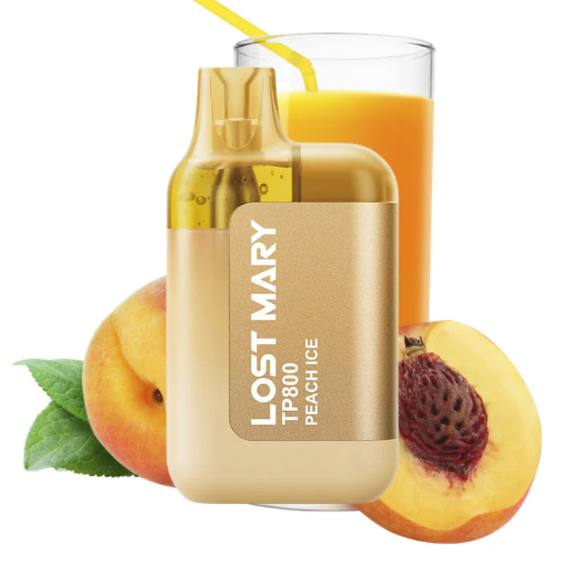 lost mary tp800 peach ice vape desechable