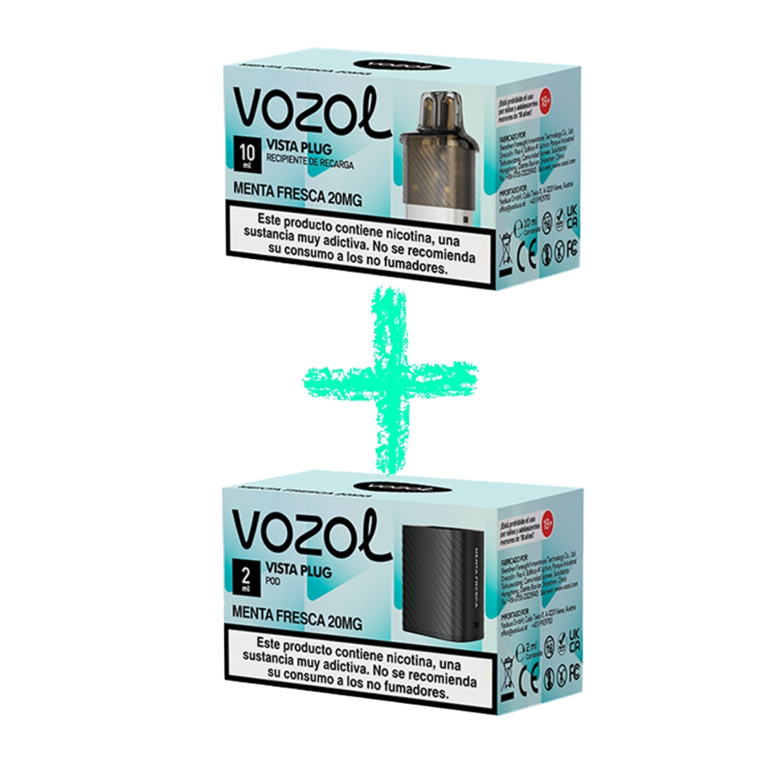 Capsulas para Vozol Vista Plug (10 + 2 ml) - PODS XPRESS
