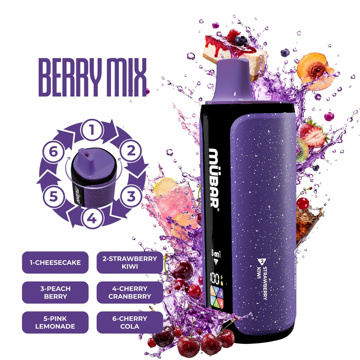 MUBAR 6EN1 240K Berry Mix