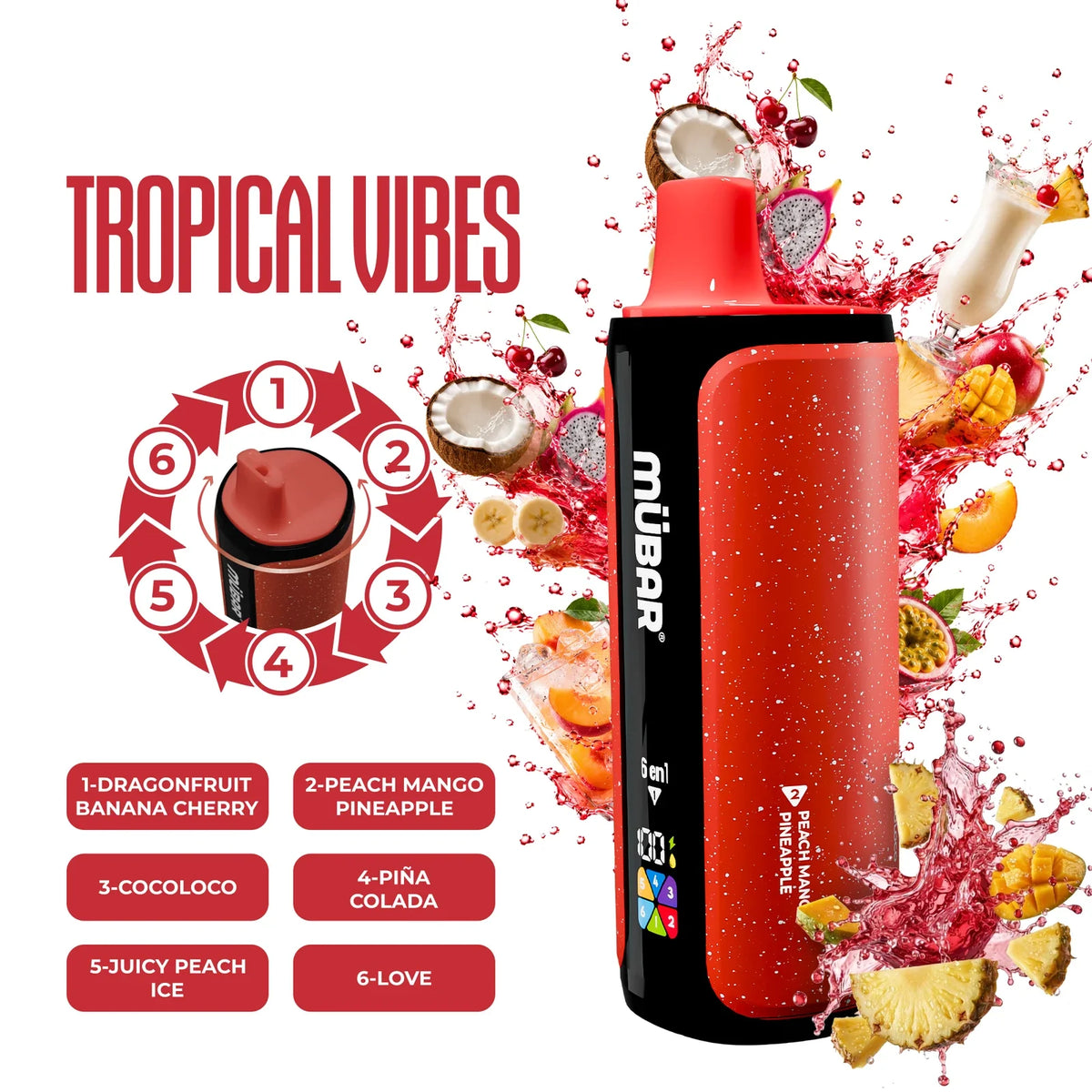 MUBAR 6EN1 240K Tropical Vibes