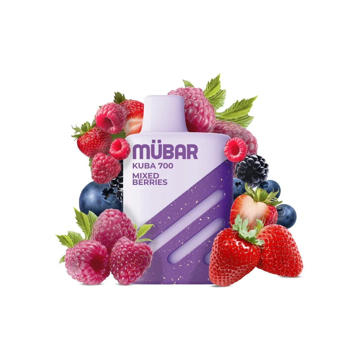 Mübar Kuba 700 20mg Frutos Rojos