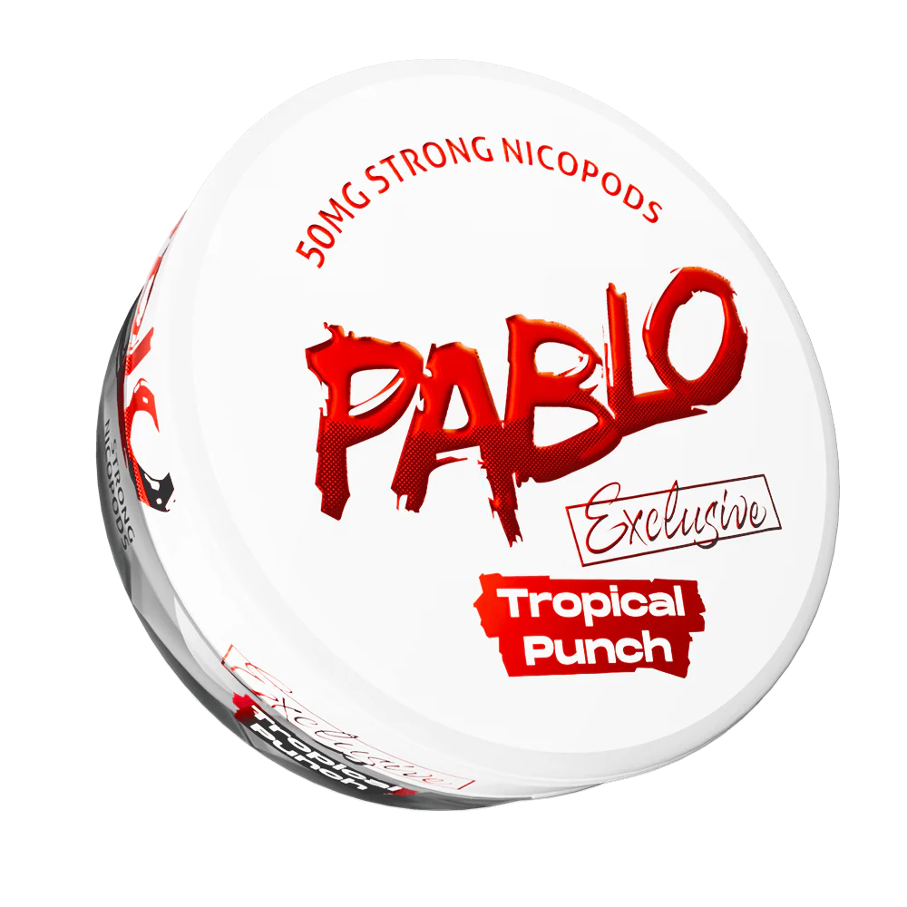 pablo exclusive bolsitas nicotina 50mg ponche tropical