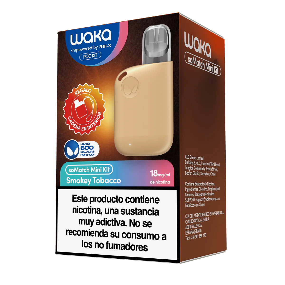 Dispositivo Waka Somatch Mini Kit 20mg 1+1 - PODS XPRESS