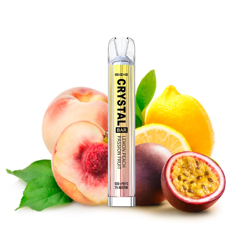 ske crystal bar vape desechable 20mg limon melocoton maracuya