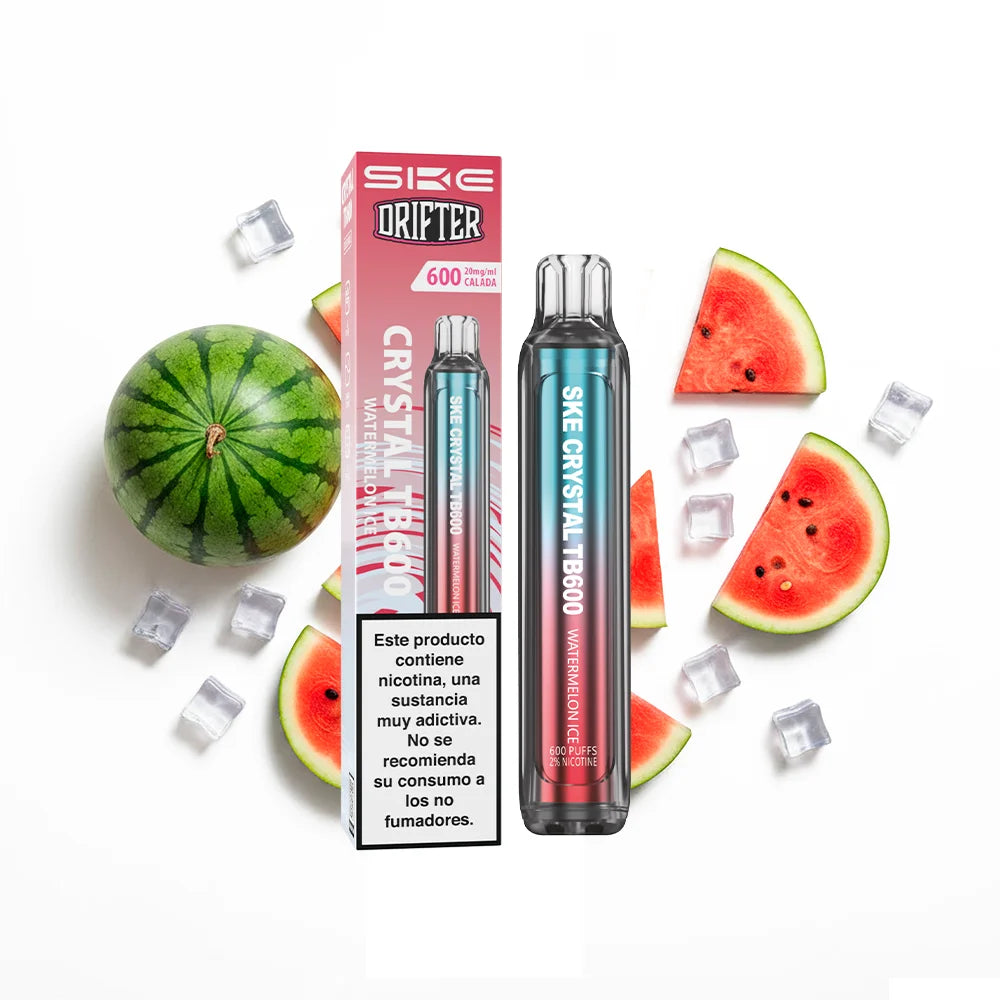 Pod desechable SKE x Drifter Crystal TB600 20mg sabor sandía hielo - Pods Xpress