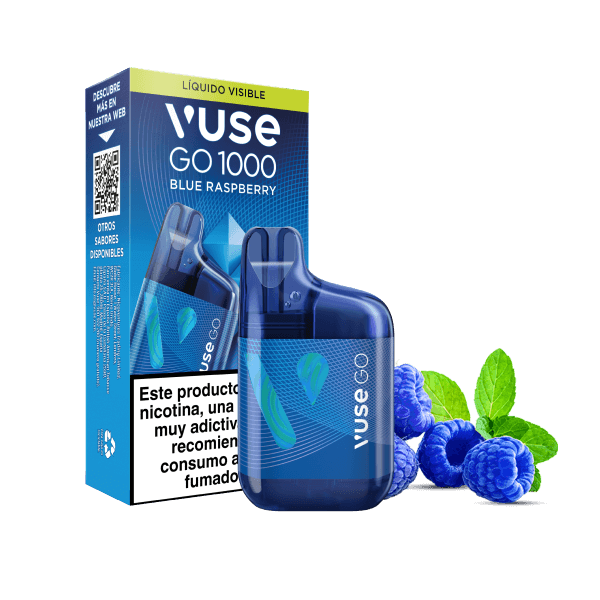 elf bar vape uk VUSE GO 1000 BOX Blue Raspberry 18mg main image 1