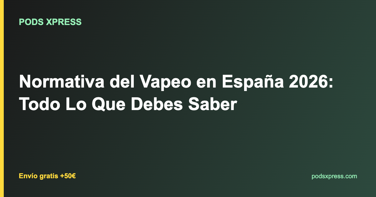 Normativa del Vapeo en España 2026: Todo Lo Que Debes Saber
