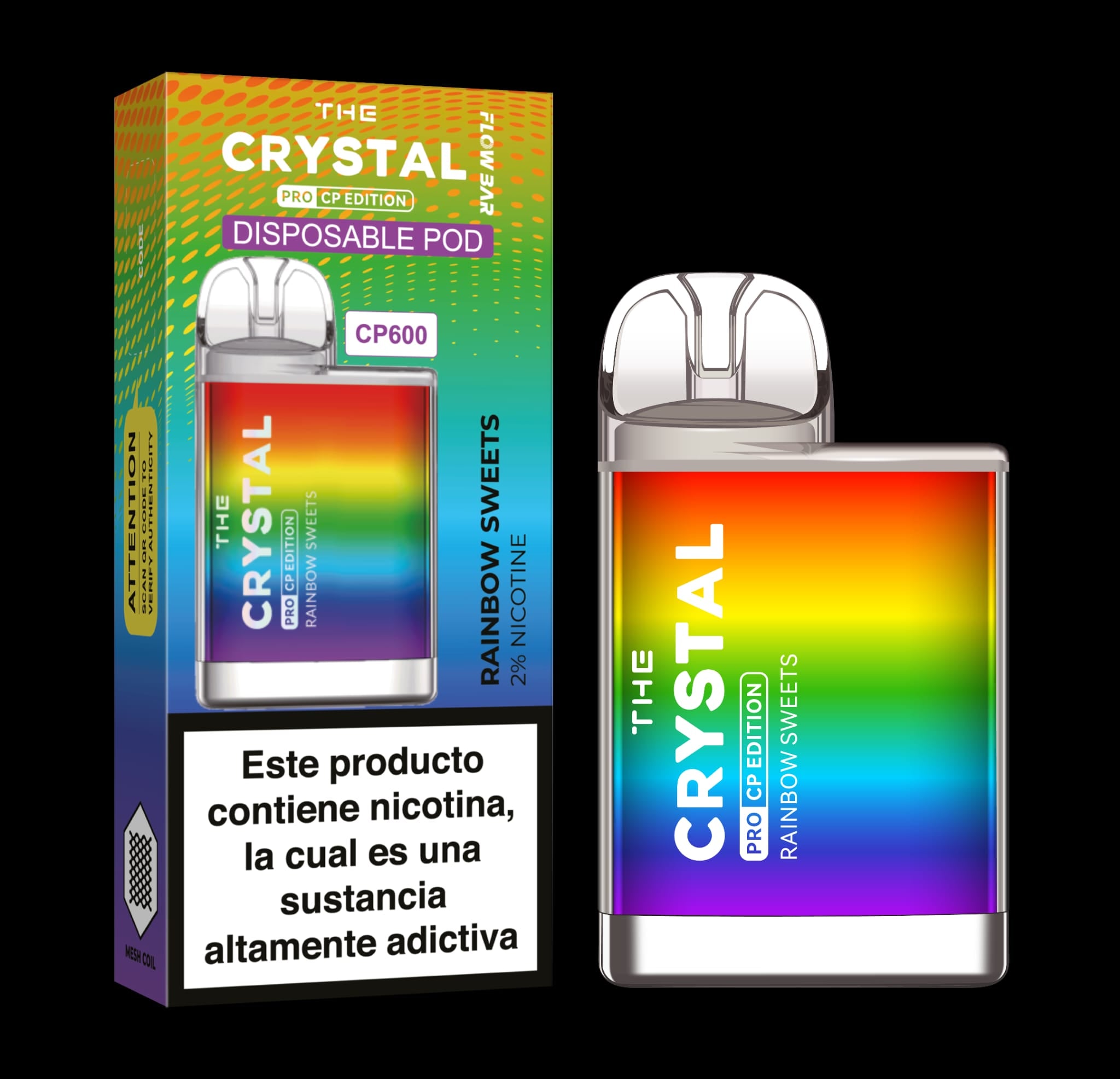 Pod Desechable The Crystal CP600 Pro Edition - PODS XPRESS