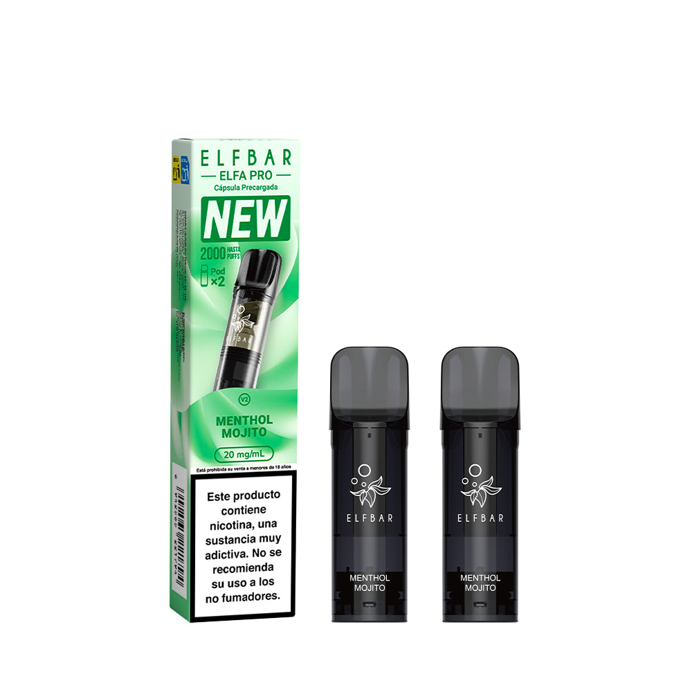 Cápsulas Elfa Pro Menthol Mojito 2 pods