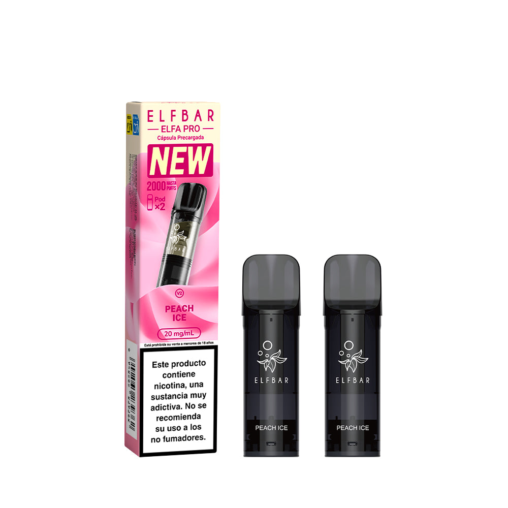 Cápsulas Elfa Pro Peach Ice 2 pods - Pods Xpress