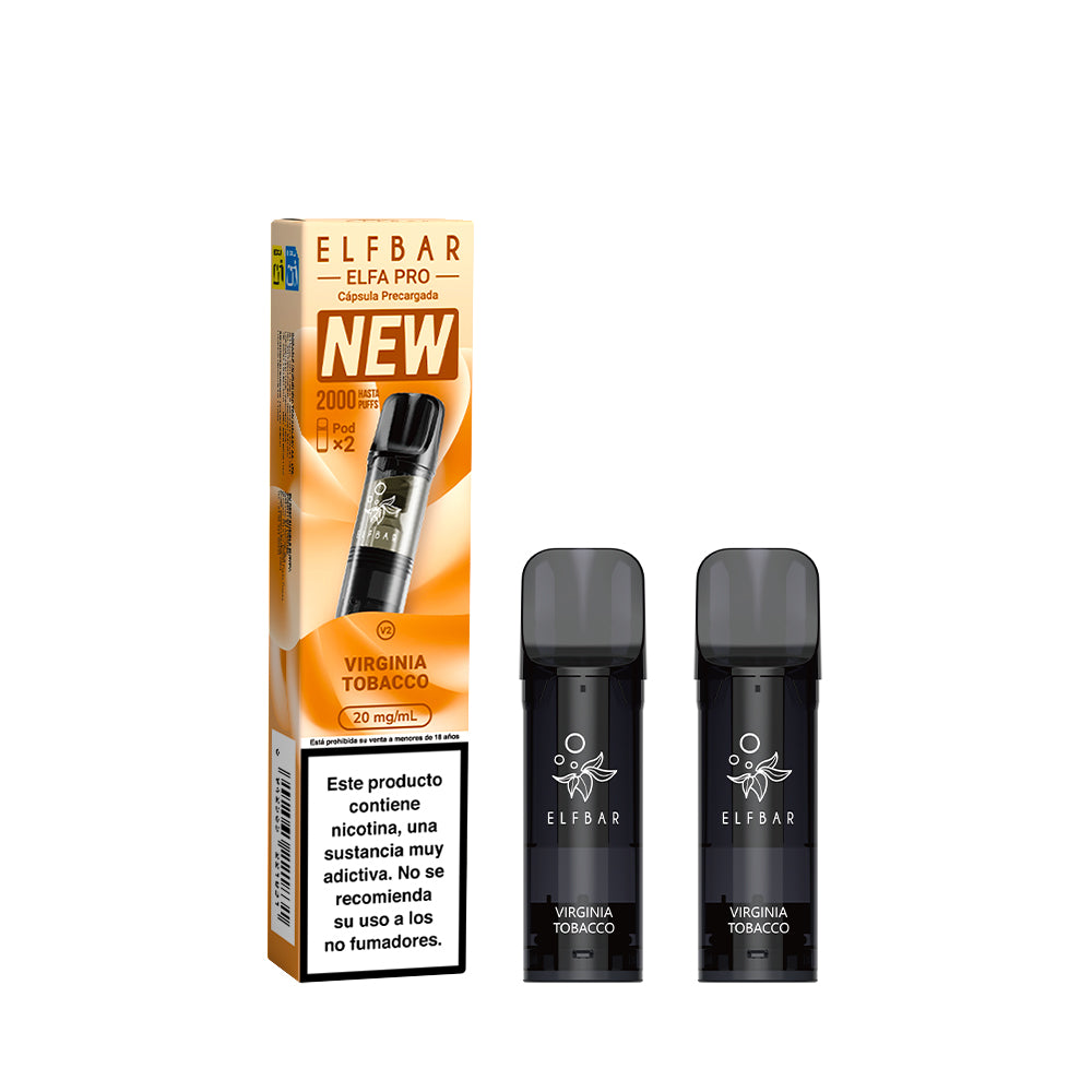 Cápsulas Elfa Pro Virginia Tobacco 2 pods