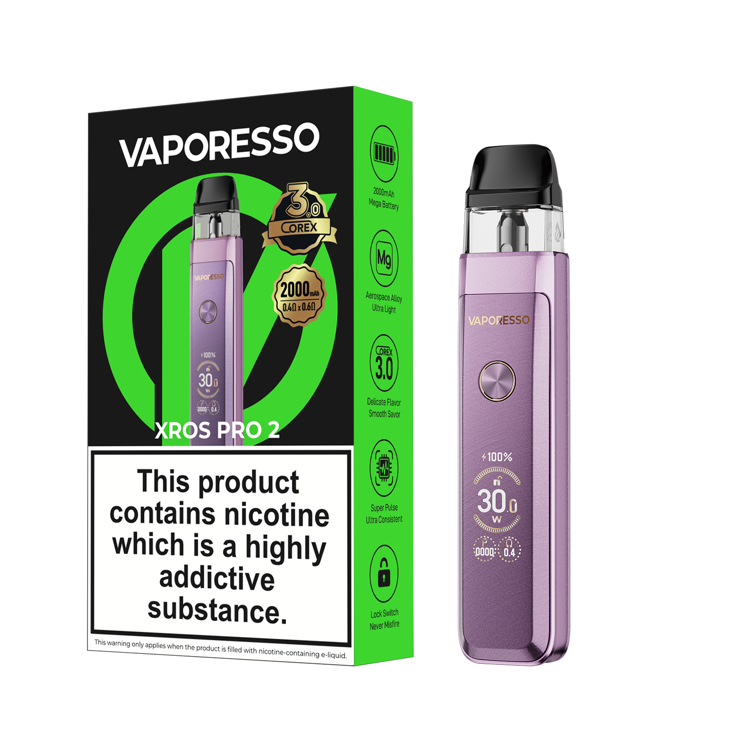 Vaporesso XROS PRO 2 Pod Kit: 2000mAh, 30W y Pantalla TFT