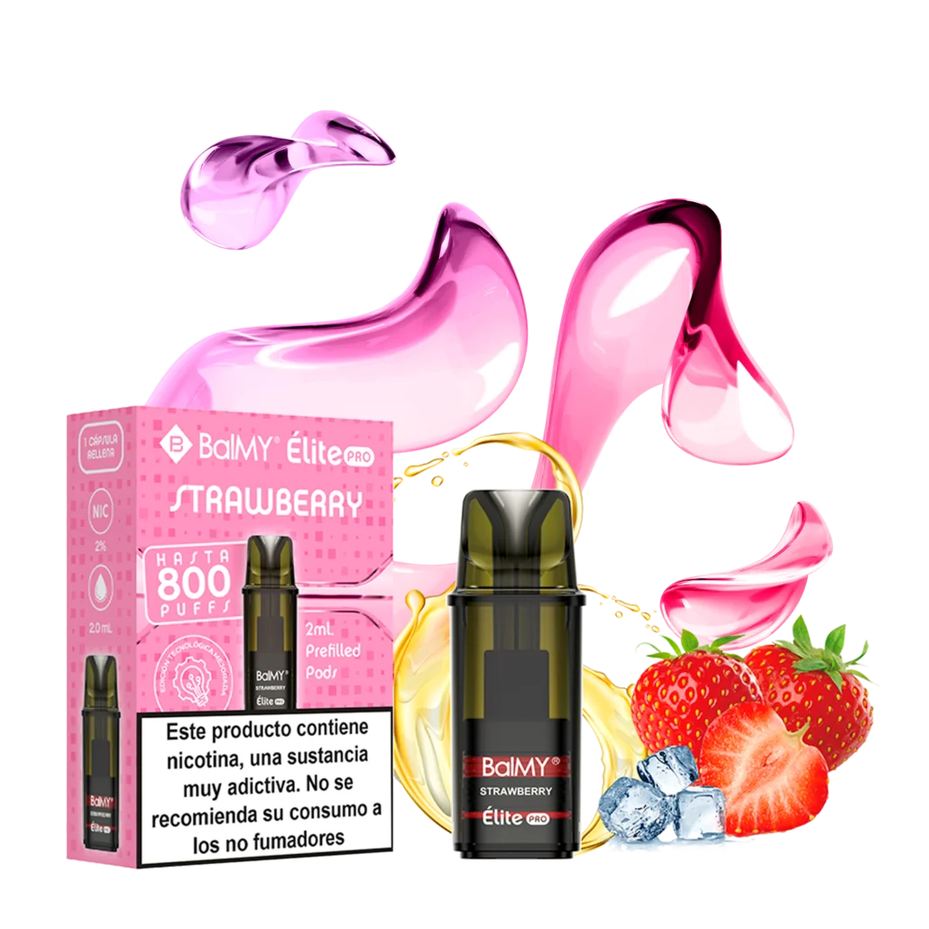 balmy elite pro capsula fresa 20mg strawberry