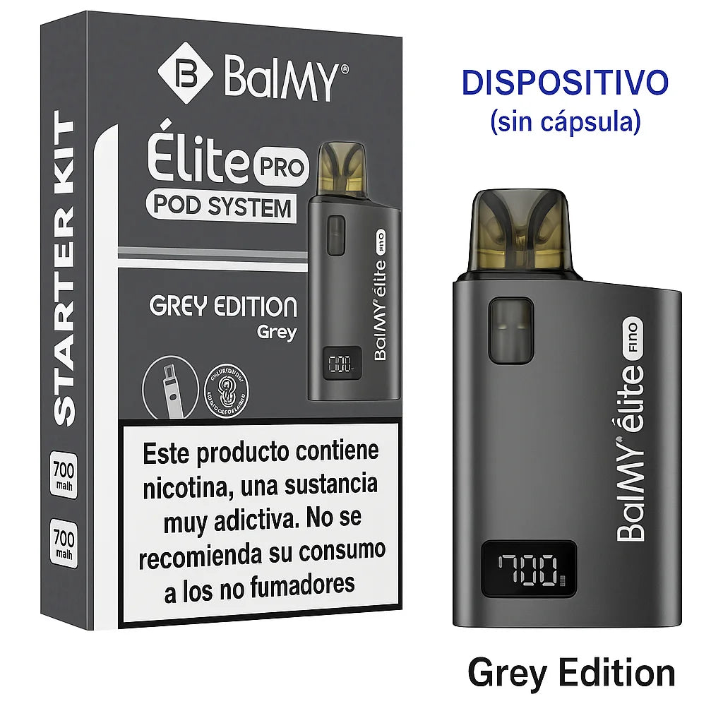 balmy elite pro dispositivo gris