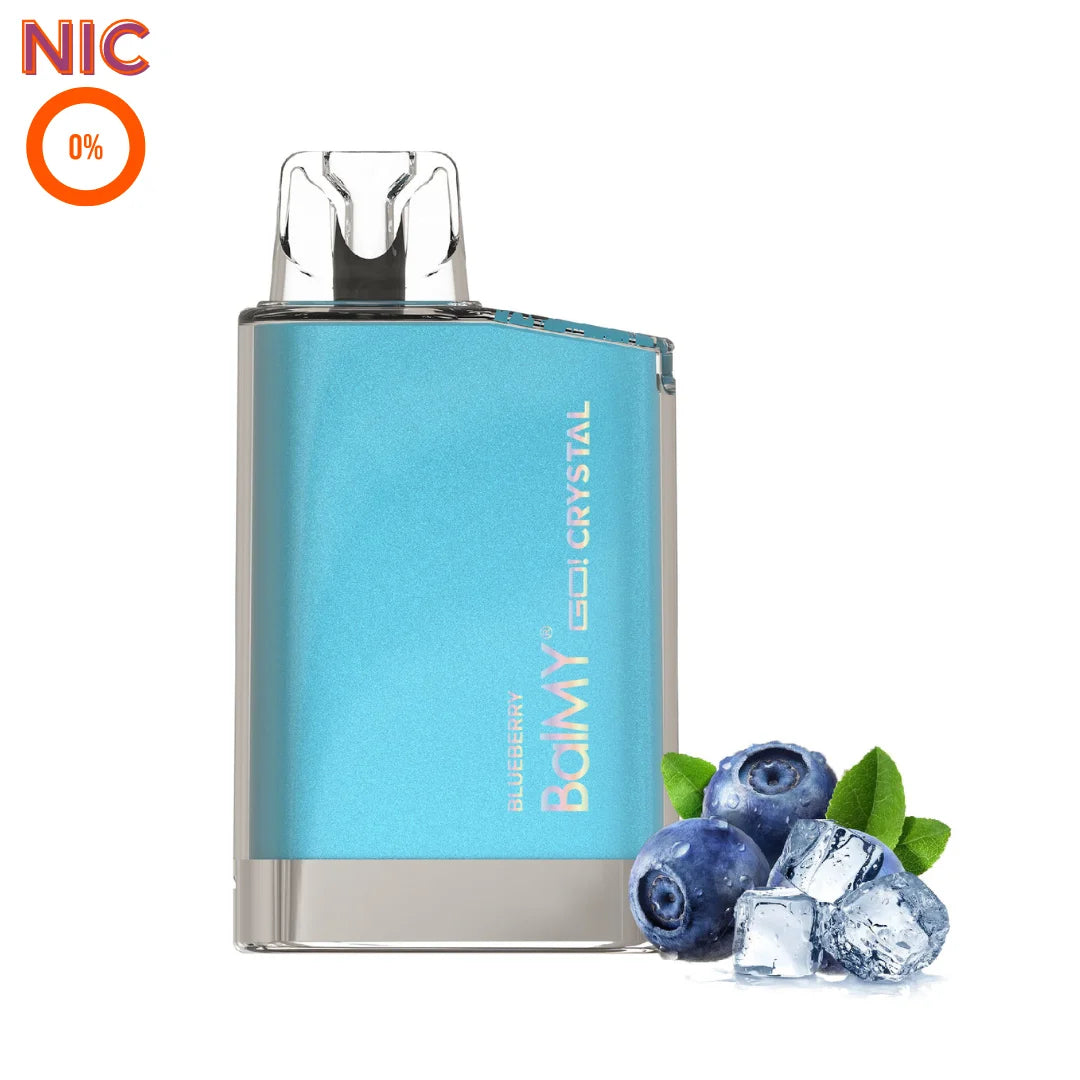 balmy go crystal vape desechable 0mg arandano sin nicotina blueberry