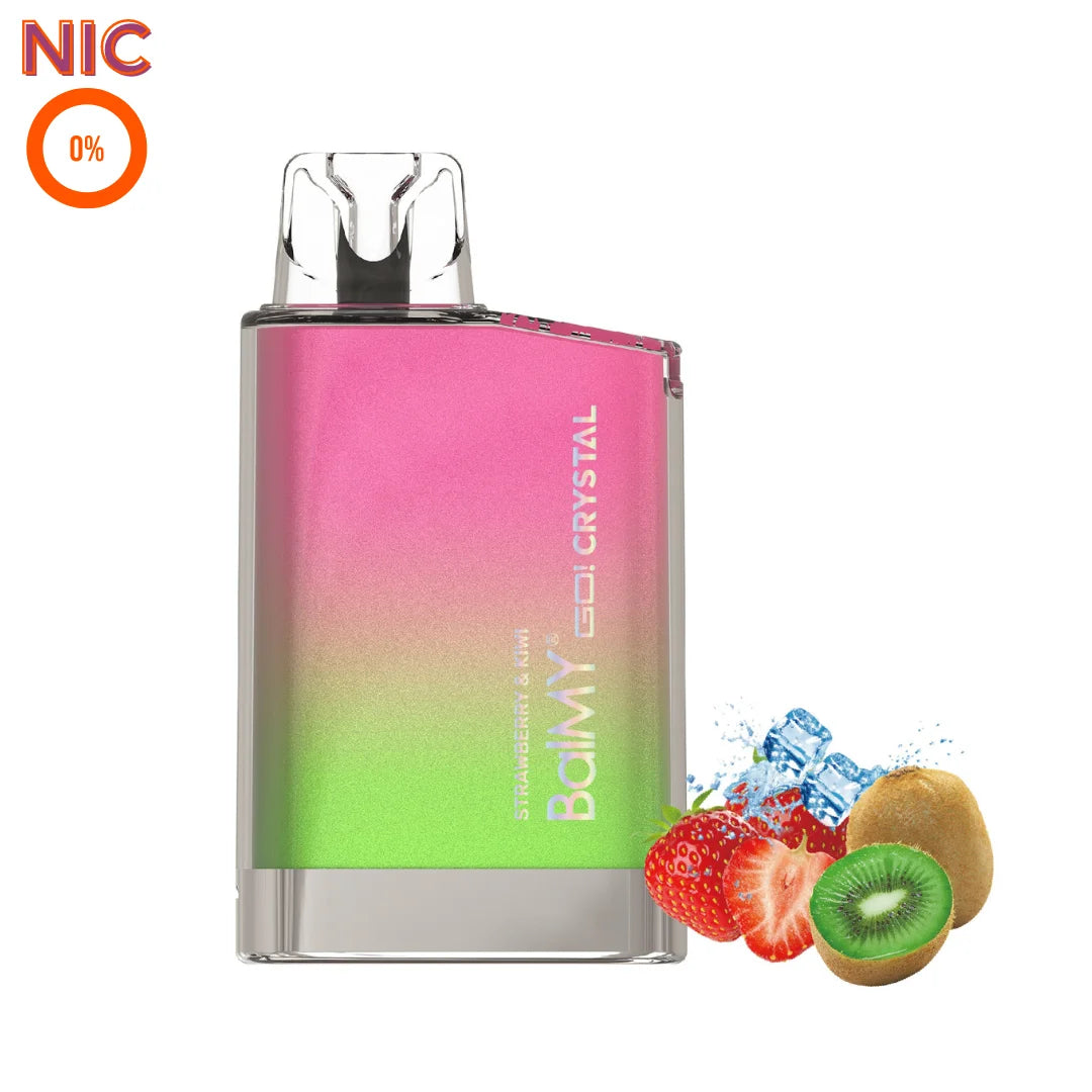 balmy go crystal vape desechable 0mg fresa kiwi sin nicotina strawberry kiwi