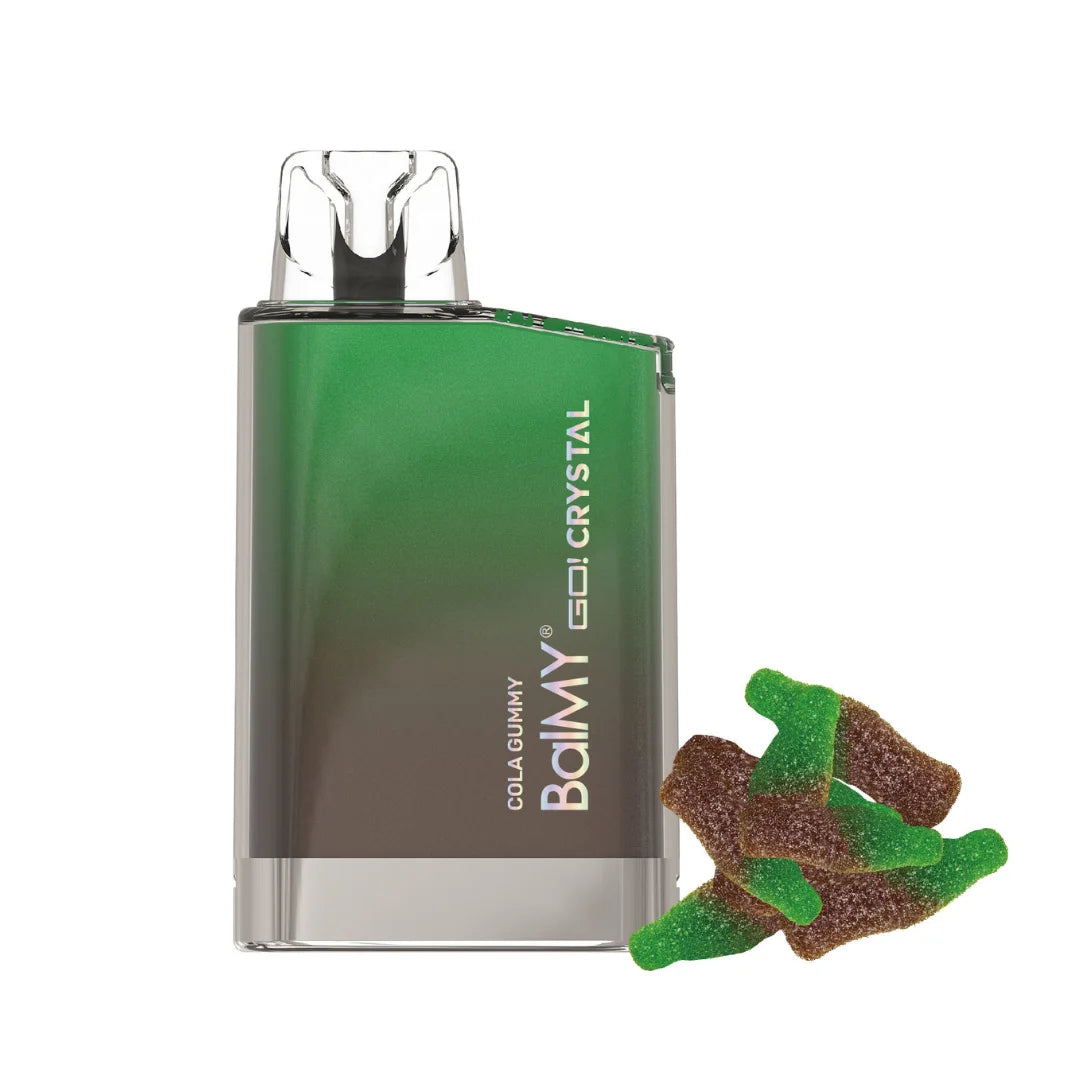 balmy go crystal vape desechable gominola de cola 800 caladas cola gummy 20mg