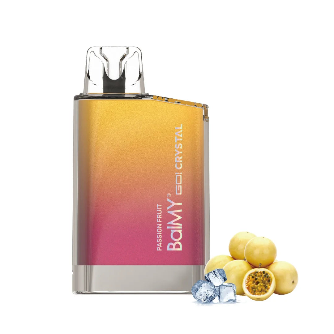 balmy go crystal vape desechable maracuya 800 caladas passion fruit 20mg