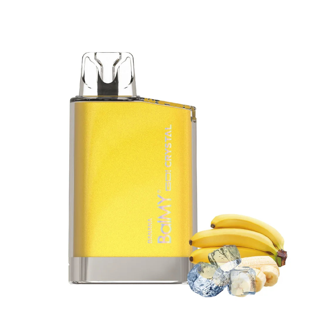 balmy go crystal vape desechable platano 800 caladas banana 20mg