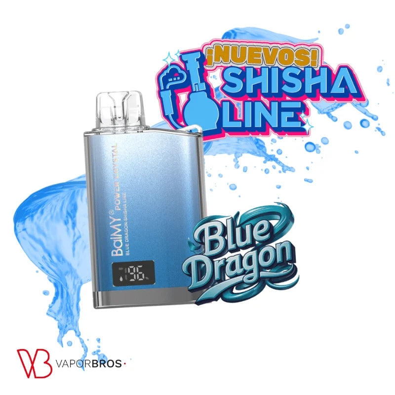 balmy power crystal 8000 vape desechable arandano frambuesa blue dragon