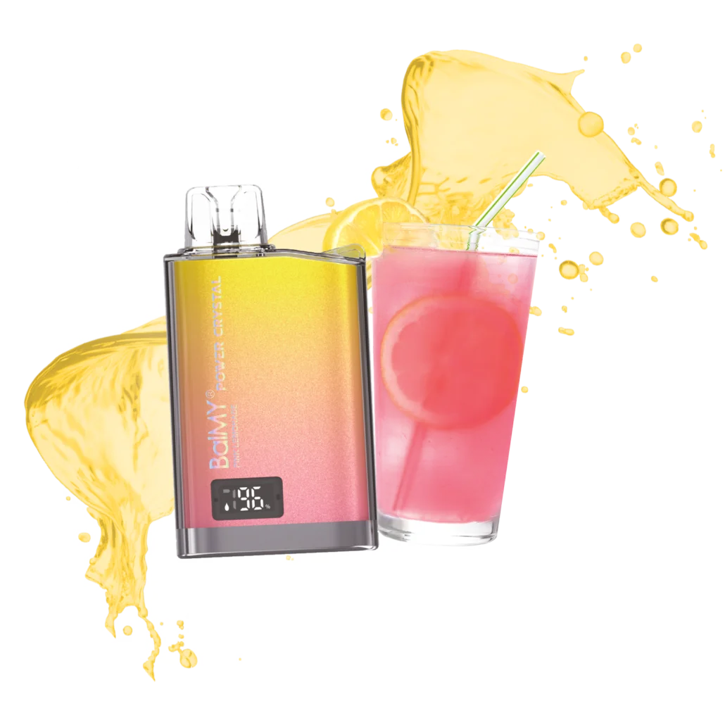 balmy power crystal 8000 vape desechable pink lemonade limonada de frambuesa pink lemanade