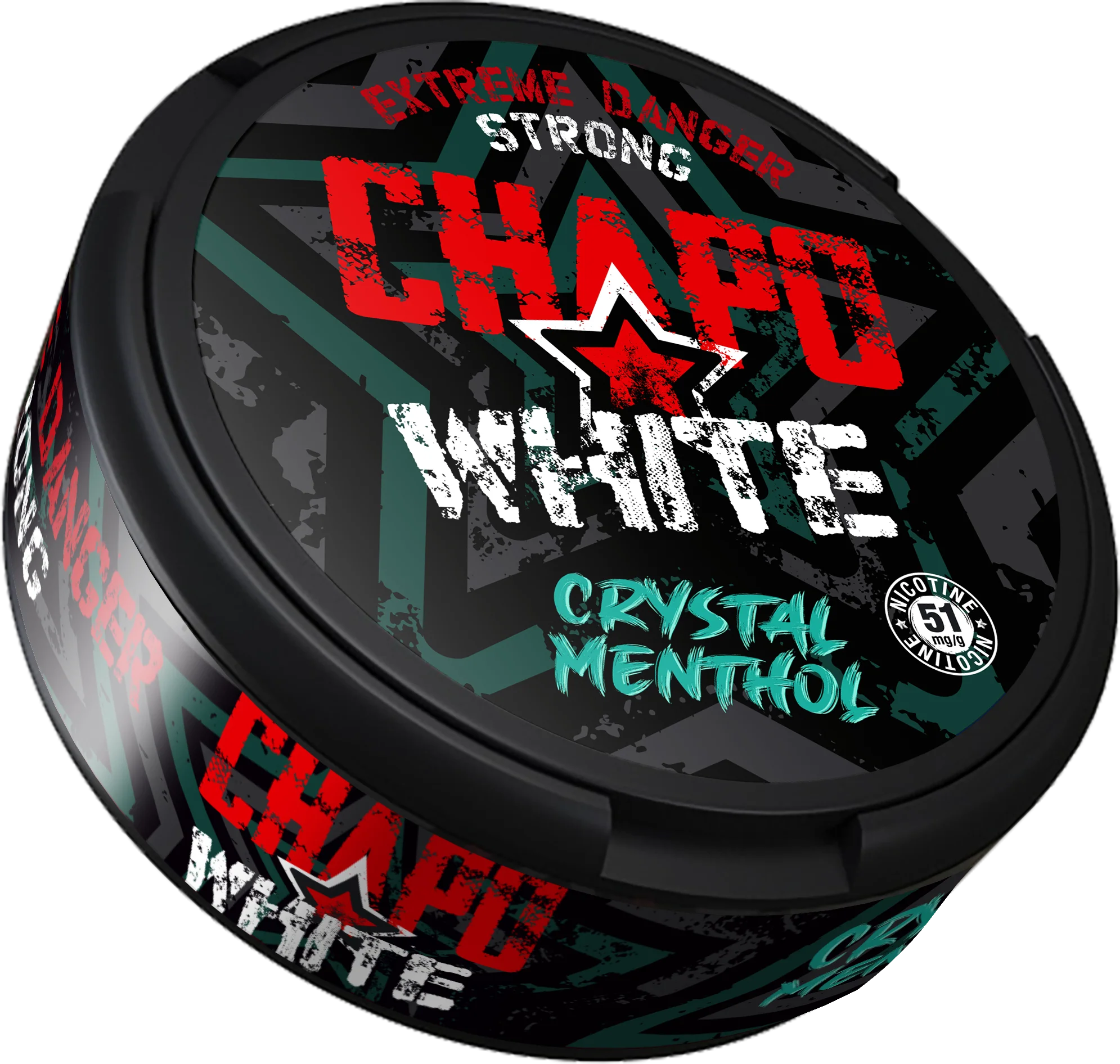 chapo white bolsitas nicotina mentol cristal danger strong