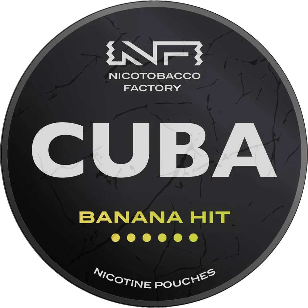 Snus Cuba Black Banana Hit 43mg bolsitas de nicotina sin tabaco