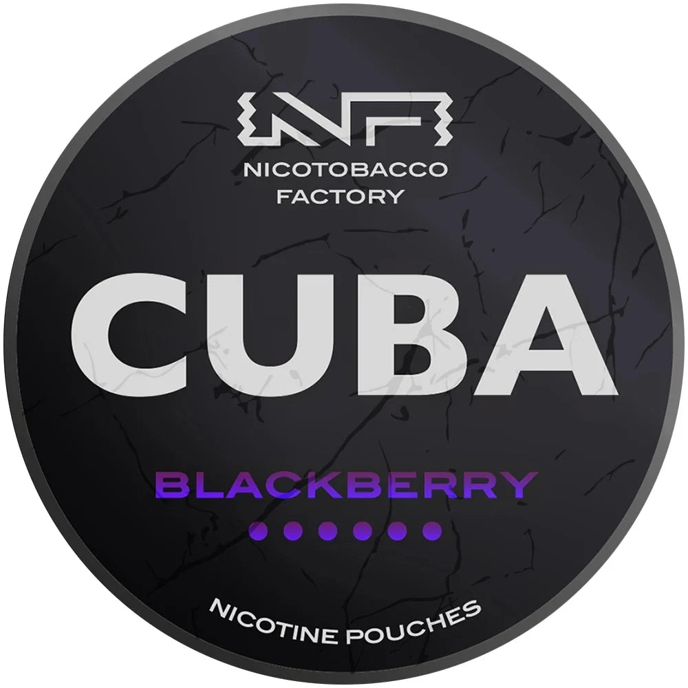 Snus Cuba Black Blackberry 43mg bolsitas de nicotina sin tabaco