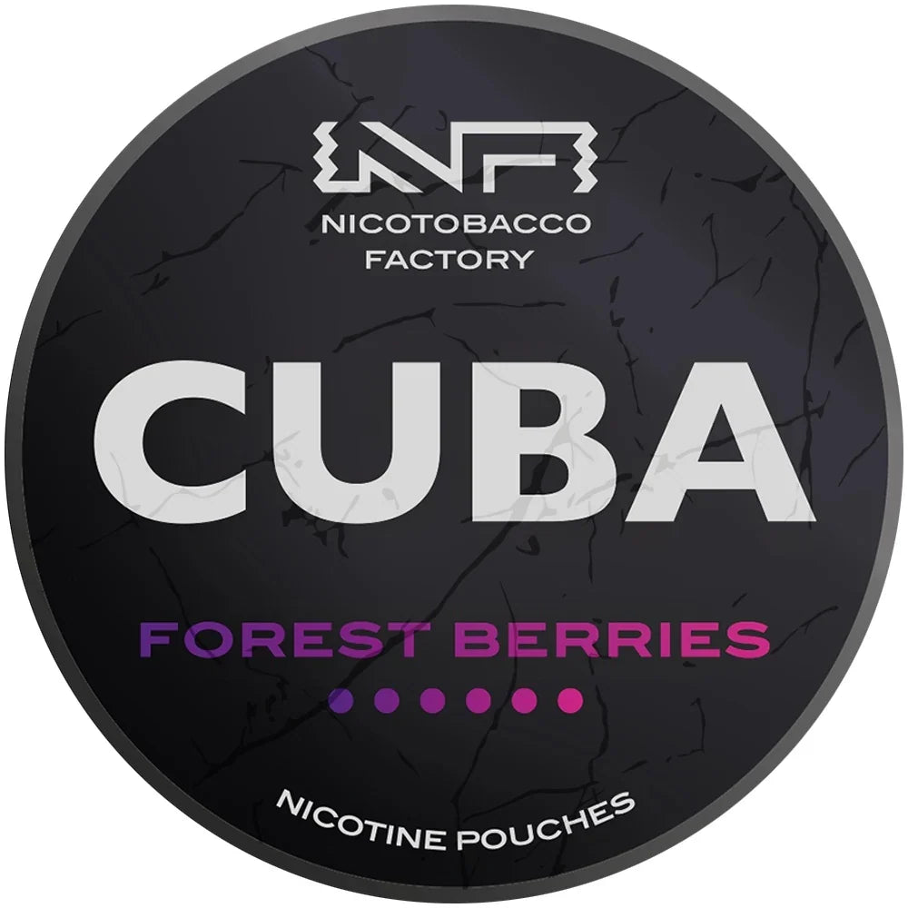 Snus Cuba Black Forest Berries 43mg bolsitas de nicotina sin tabaco